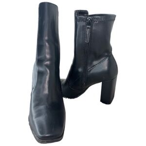 ALDO square toe zip up boots